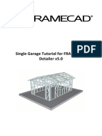FRAMECAD Detailer Single Garage Tutorial For v5.0