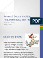 Documentation Requirements