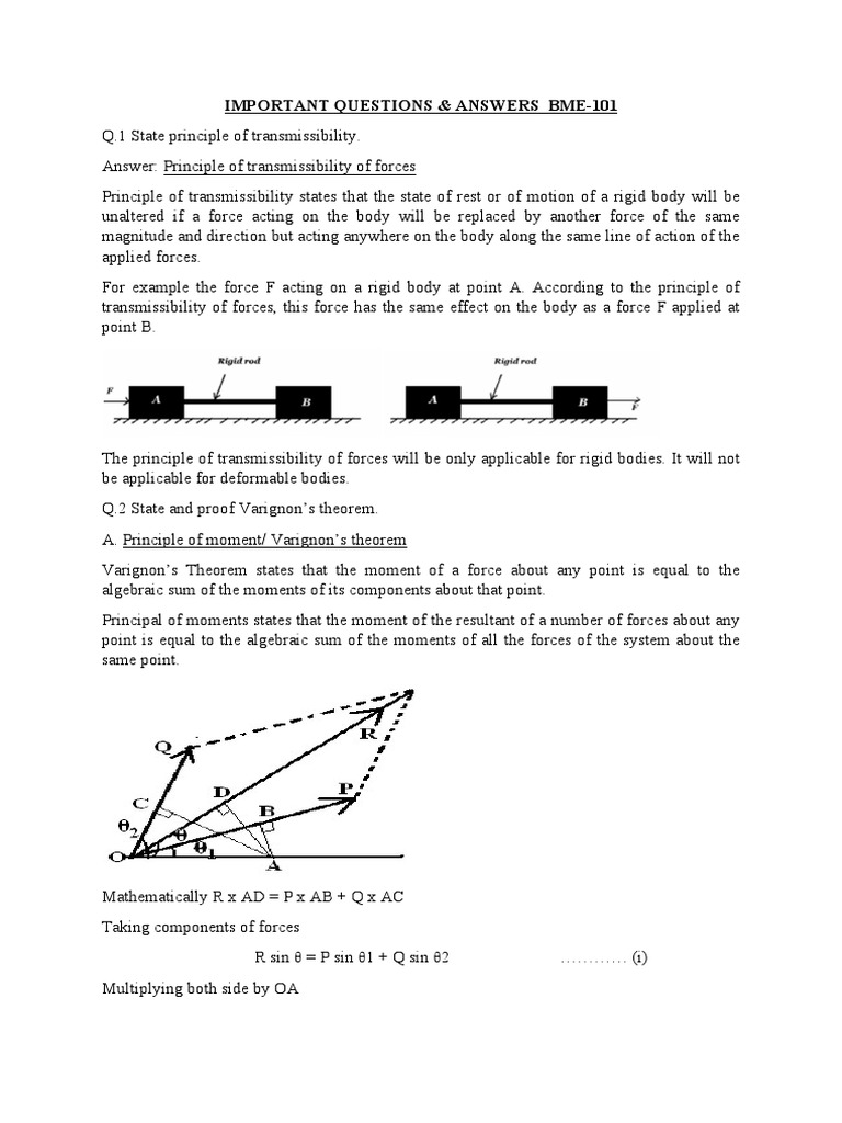 BME 201 Fundamental of Mechanical Engg PDF