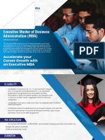 Master of Business Administration MBA Brochure