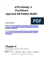 Abnormal Psychology A Scientist Practitioner Approach 4th Edition Beidel Solutions Manual 1