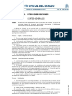 BOE. Becas de formación en archivística, biblioteconomia y documentación relacionadas con la actividad oficial del Senado.