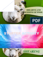 Shearing and Processing of Wool