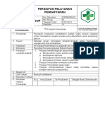 SOP - Persiapan Pelayanan Pendaftaran