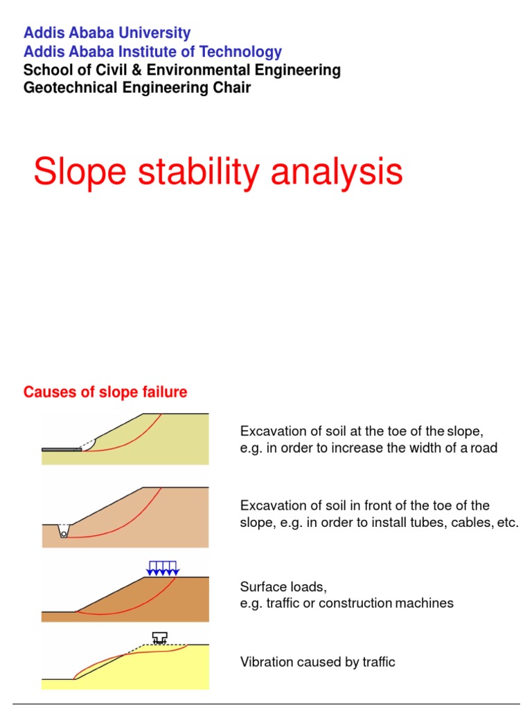 Slope Stability and Failure Analysis | PDF | Soil Mechanics | Continuum ...