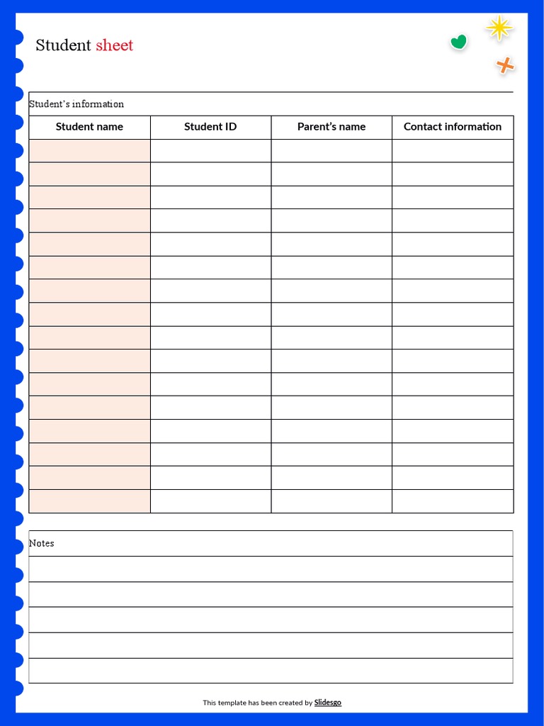 Aduko Simple Notebook Style Student Sheet My Planner | PDF