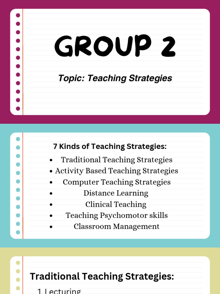 Teaching Strategies PDF