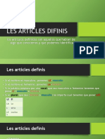 6ieme Les Article Difinis, Indefinis, Partitifs A1