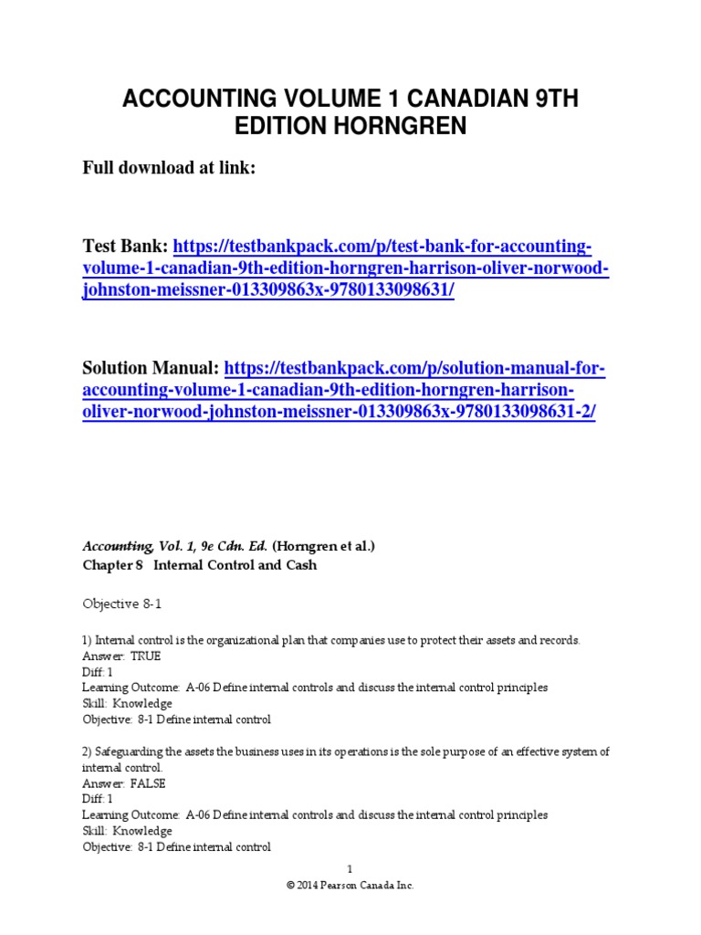 Internal Control Principles in Accounting | PDF | Internal Control ...