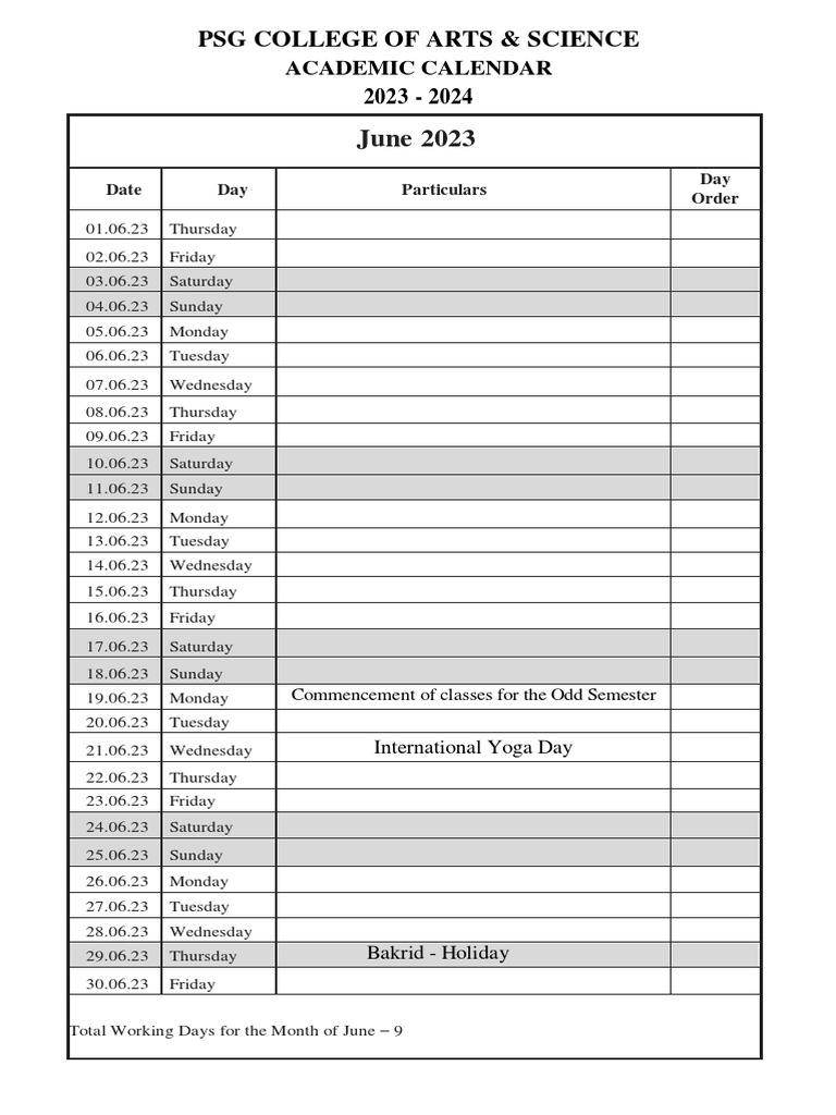 Academic Calendar | PDF | Academic Term | Observances