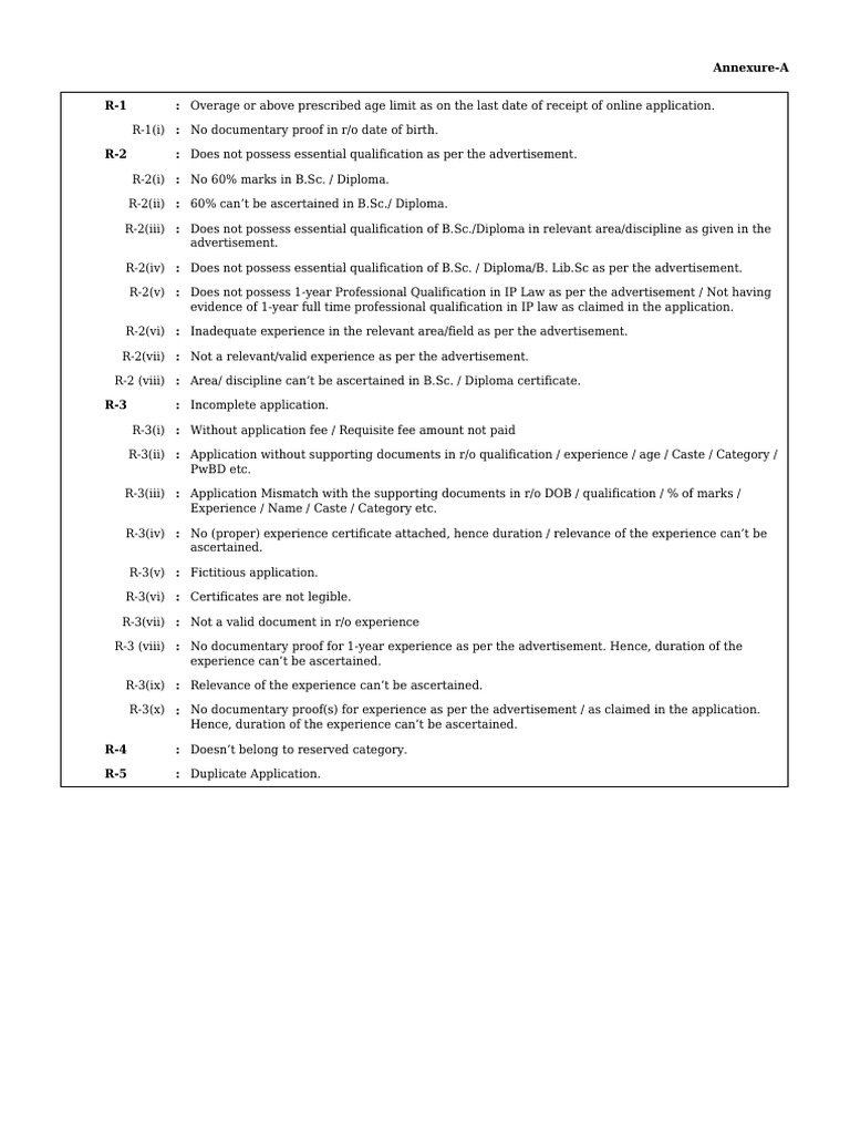 Final Screening Result TA-1 | PDF