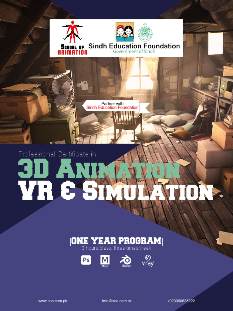 3D Animation & VR Certificate Program | PDF | 3 D Computer Graphics ...