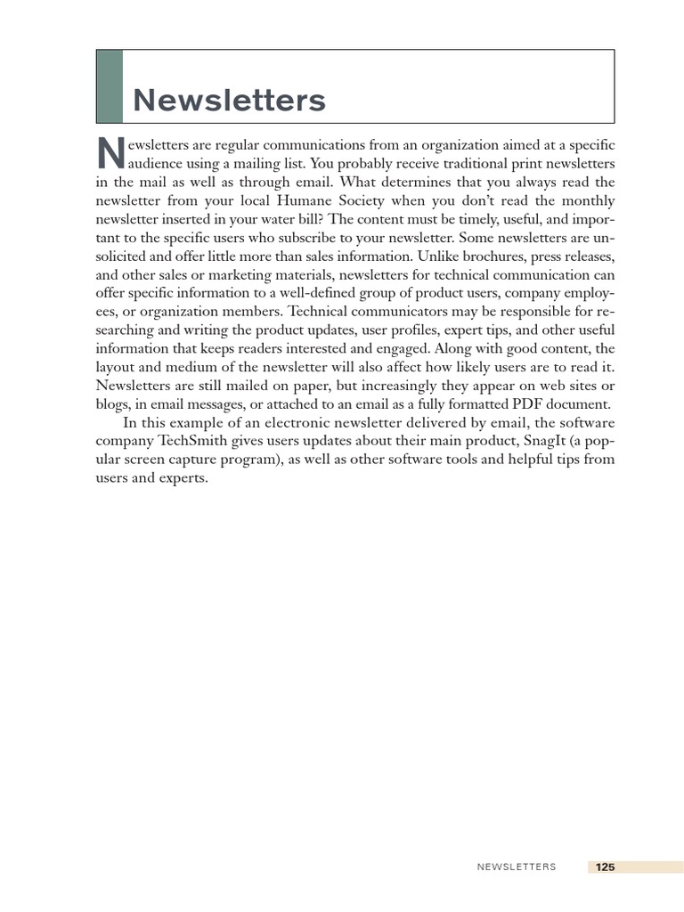 Newsletters | PDF | Business