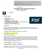 U.S. Navy Office of Naval Intelligence Worldwide Threat To Shipping (WTS) Report, 5 July - 2 August 2023