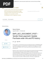 BAPI - ACC - DOCUMENT - POST - Vendor Down Payment - Update Purchase Order Info and PO History - SAP Blogs