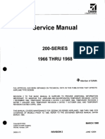 Service Manual: 200-SERIES 1966 THRU 1968