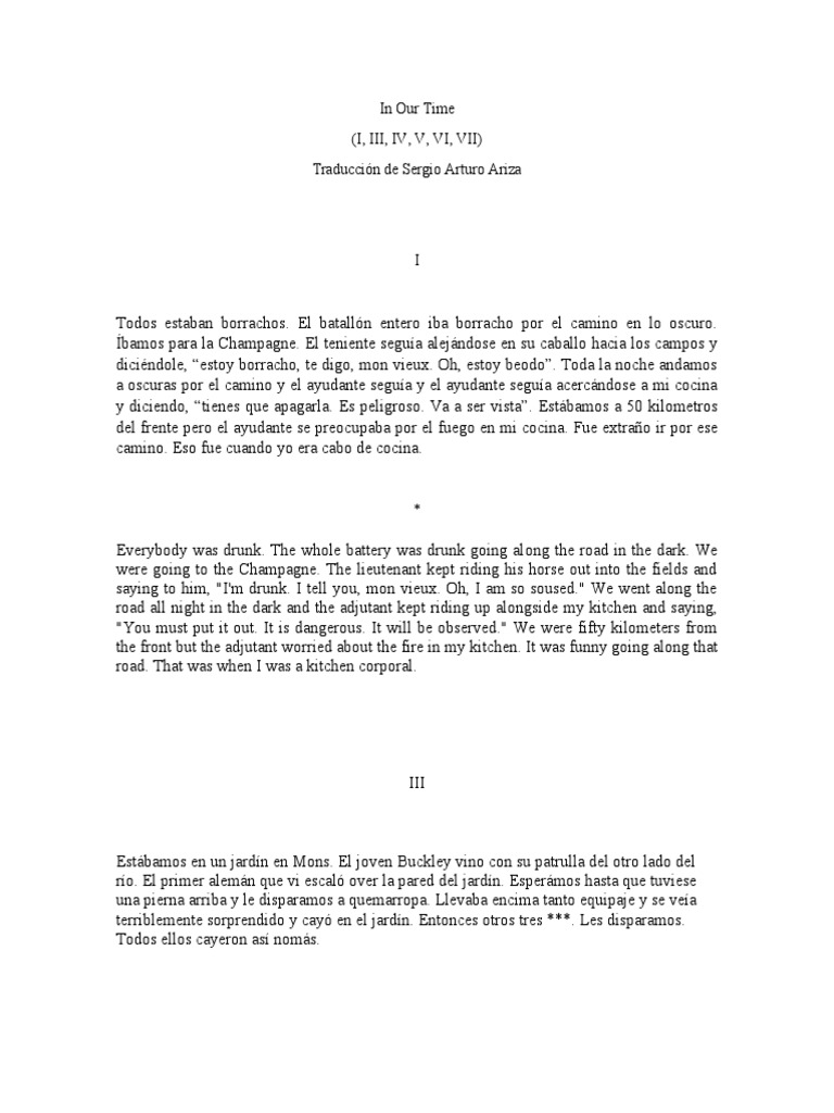 In Our Time Pdf