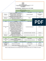 Agenda Semanal Agosto 8 Al 11 de 2023