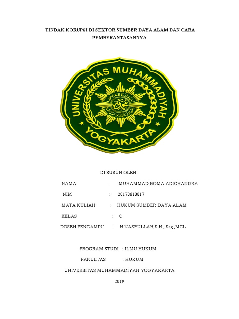 Edukasi Lingkungan Korupsi SDA Bencana Ekologis