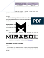 B. Procedimiento para Determinar Ácidos G. L. en Aceites y Sebos - v1.1