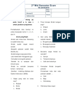 Soal UtS B.Indo Kelas 2 Semester 2