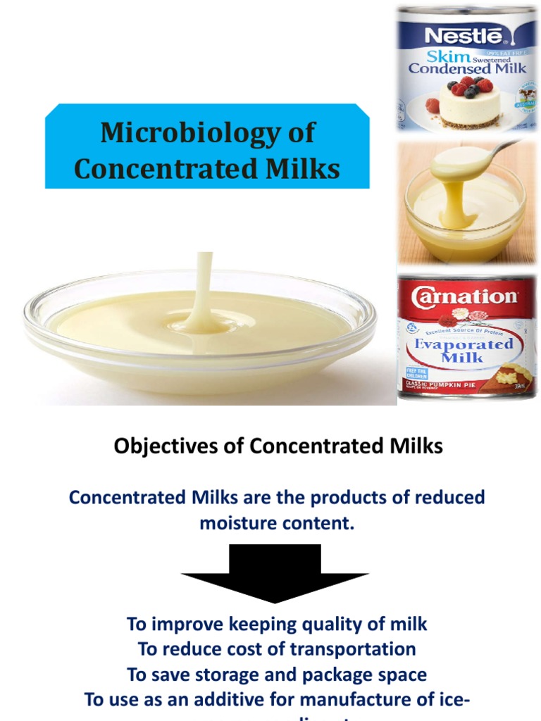 Microbiology of Concentrated Milks | PDF | Milk | Bacteria