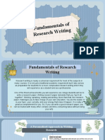 Fundamentals of Research Writing