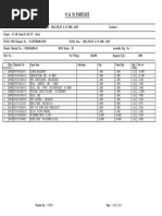 O & M Partlist