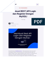 Kodekreasi Com Membuat Rest Api Login Dan Register Dengan Mysqli