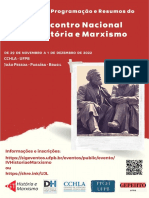 Caderno de Programação e Resumos Do IV Encontro Nacional GT História e Marxismo
