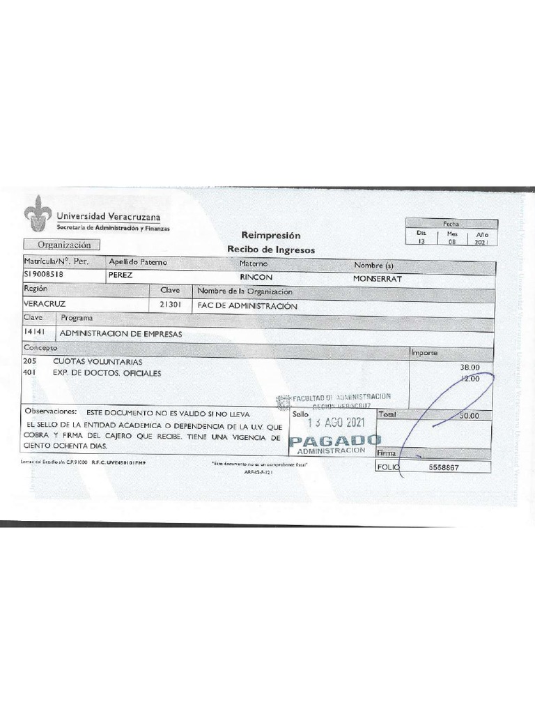 Recibo de Pago | PDF