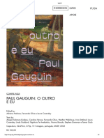 MASP Museu de Arte de São Paulo - Exposiçao Livro Paul Gauguin o Outro e Eu