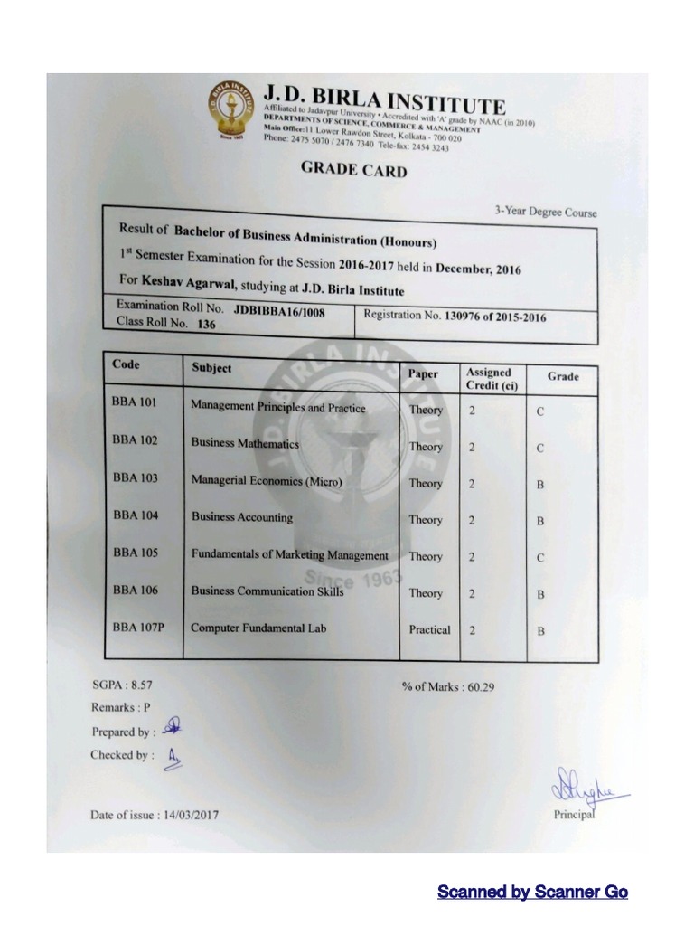 Bba Marksheets and Degree PDF