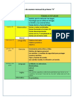 Horario Examen Mensual Mayo 1