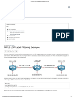 MPLS LDP Label Filtering Example