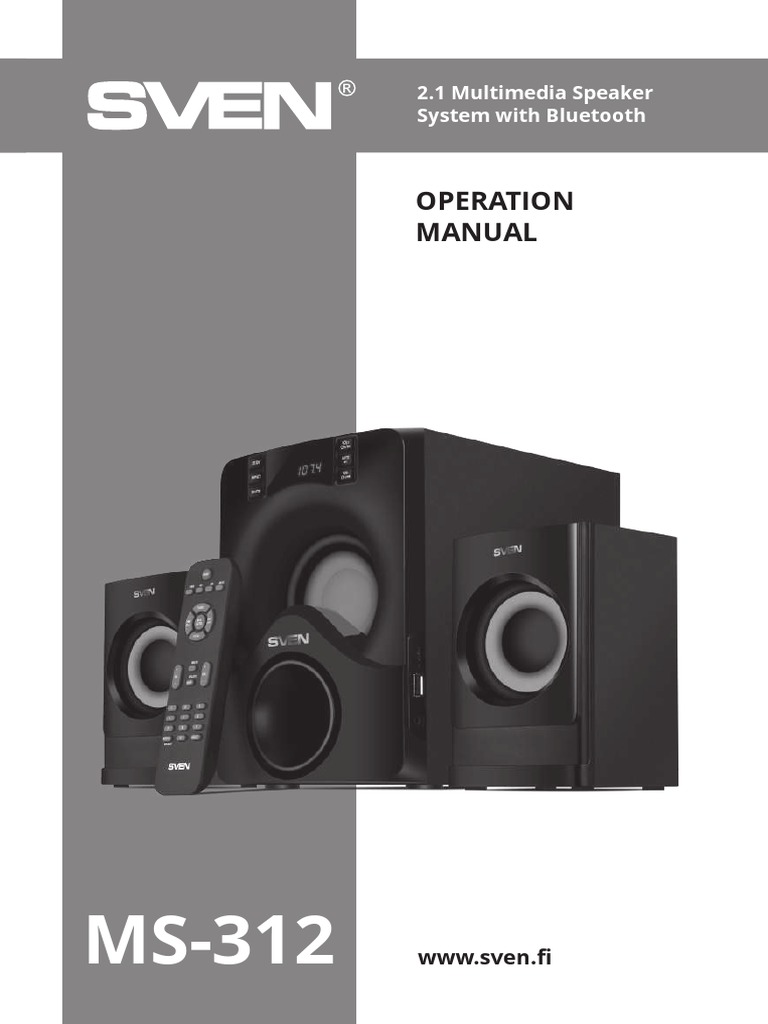 Ms-312 Manual en | PDF | Remote Control | Radio