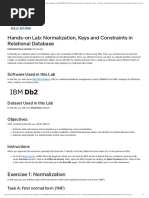 Instructional-Labs - Normalization, Keys and Constraints in Relational Database