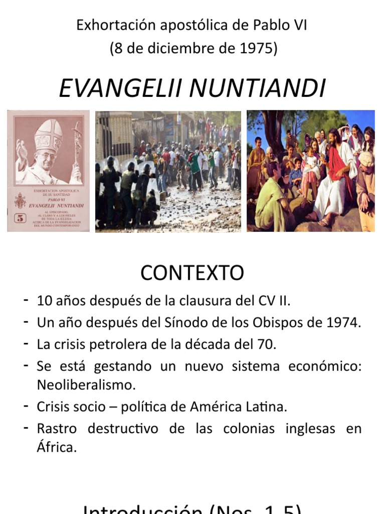 EVANGELII NUNTIANDI ppt | PDF