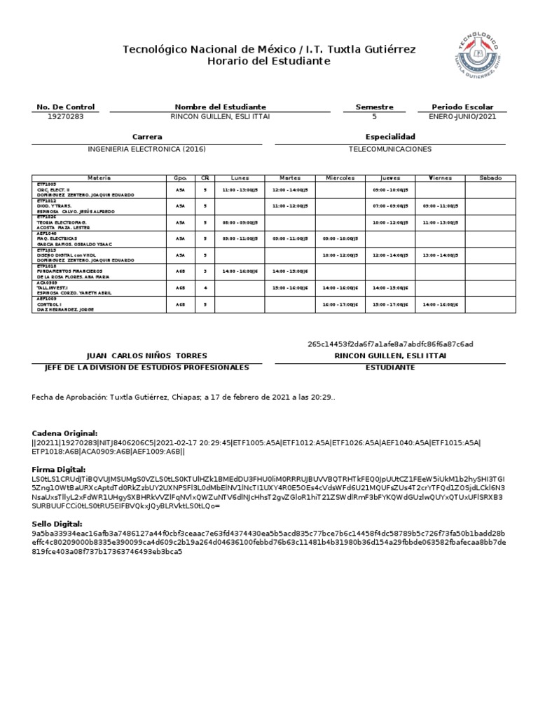 Horario PDF