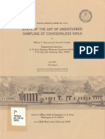 State of The Art of Undisturbed Sampling of Cohesionless Soils