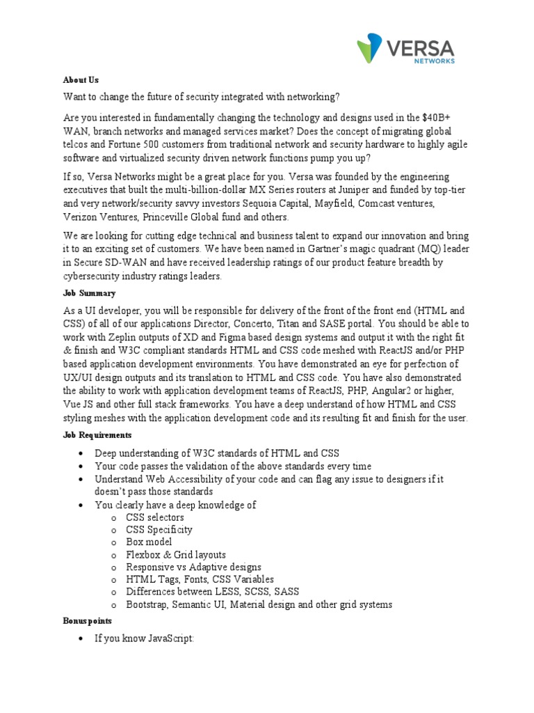 UI Developer (HTML&CSS) PDF | PDF | Html | Java Script