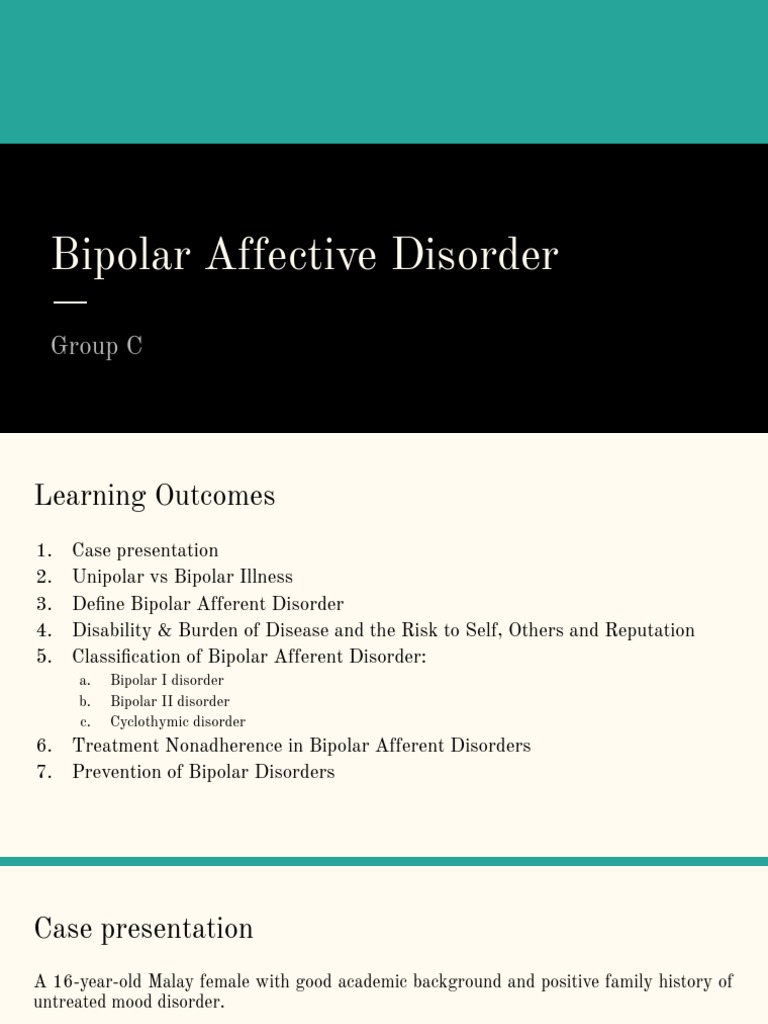 Bipolar Affective Disorders | PDF | Bipolar Disorder | Mania