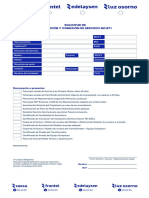 Solicitud de Inspección y Conexión de Servicio No BT1