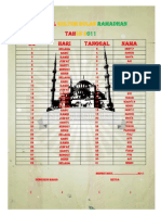 Jadwal Kultum Bulan Ramadhan