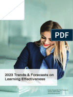 Trends and Forecasts On Learning Effectiveness in 2023