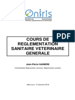 Cours de Réglémentation Sanitaire Véterinaire Générale