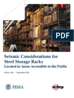 Fema-460 Seismic Considerations For Steel Storage Racks Located in Areas Accessible To The Public