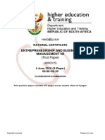N5 Entrepreneurship and Business Management Paper 1 June 2018