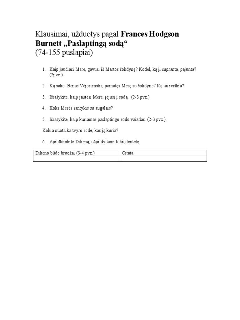 Paslaptingas Sodas 2 | PDF