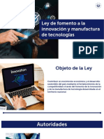 Ley de Fomento A La Innovacion y Manufactura de Tecnologias PDF 1